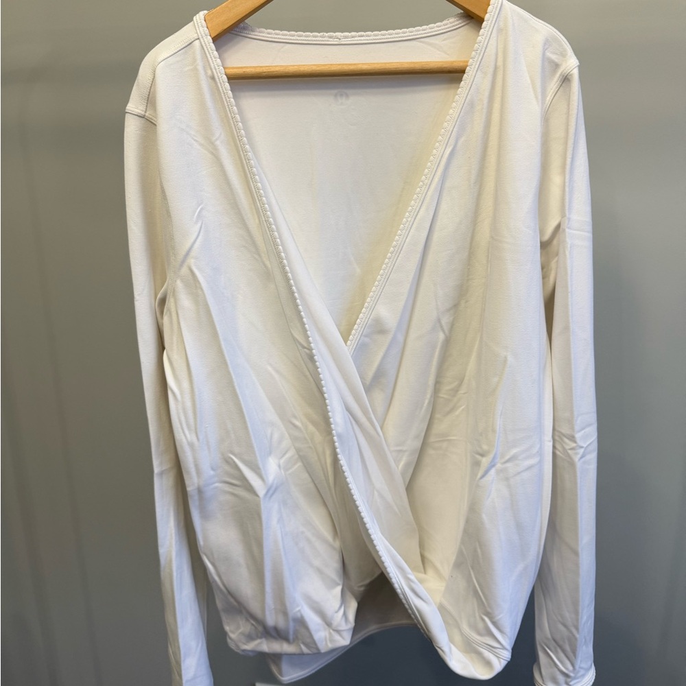Lululemon Athletica White Crossover Top